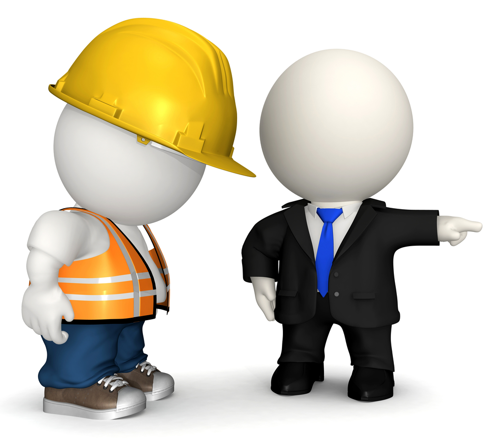business man and construction man 